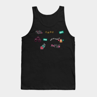 Squid Game Pattern Tank Top